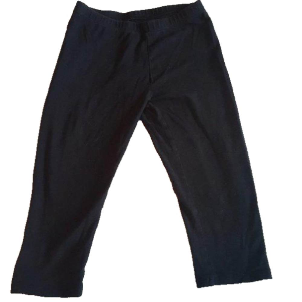 Faded Glory Girls Size Small 6-6x Black Capri Leggings